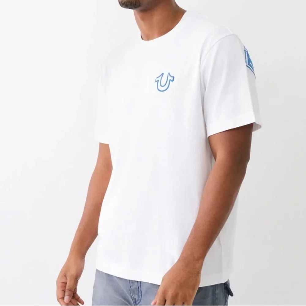 True religion LOGO OVERSEAM PUFF T TEE